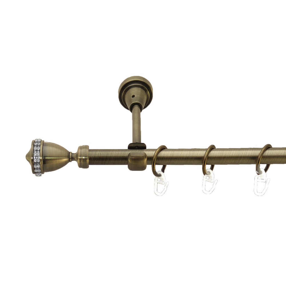 Карниз Orvit Етернія металевий однорядний відкритий Антик 16 мм 200 см (3327833) Львов - изображение 1