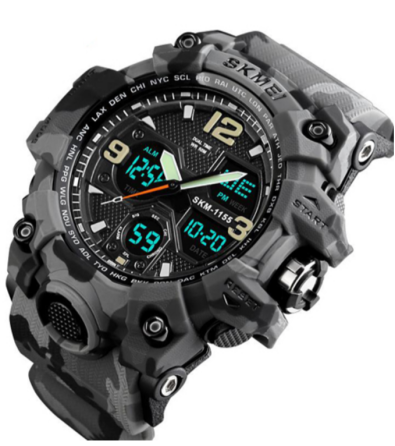 Годинники наручні SKMEI 1155BCMGY, СІРИЙ КАМУФЛЯЖ, 9789 Дніпро