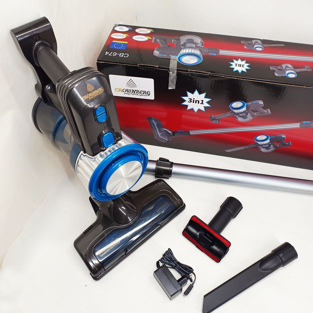 Вертикальный ручной пылесос для бытового использования Crownberg CB-674 2500Вт, Ручной пылесос для дома QW-74 Львов - изображение 9