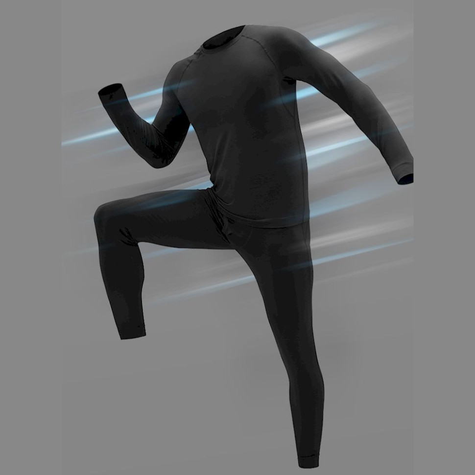 Комплект чоловічої термобілизни Naturehike NH22NY001 демісезон (Чорний) розмір XXL Київ - фото 2