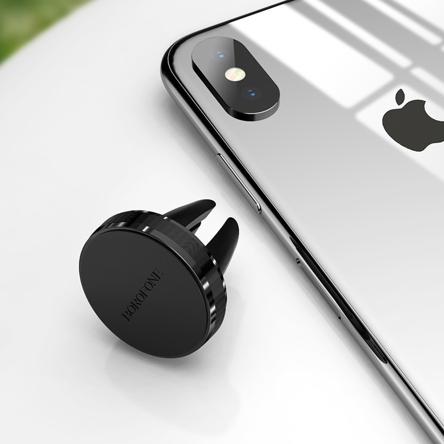 Автотримач для телефона BOROFONE BH8 Air outlet magnetic in-car holder Black Киев - изображение 7