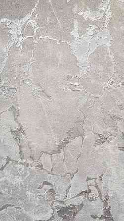 Шпалери вінілові на флізеліні AdaWall Roka 1.06х10 під камінь мармур структурні сірі сріблясті 3д 23103-4 Київ