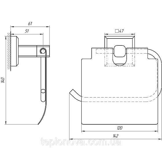 Держатели для туалетной бумаги TOPAZ TКВ 9926 Черновцы