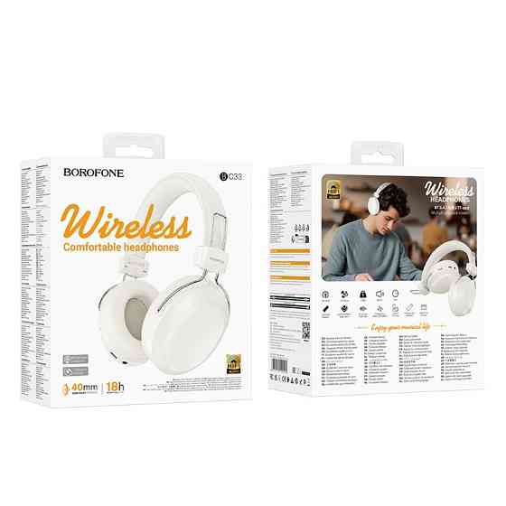Бездротові навушники BOROFONE BO33 Melody, Білий Київ
