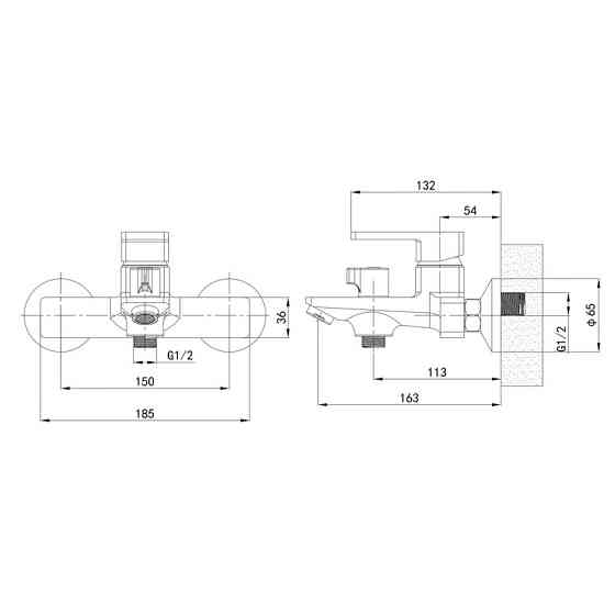 Змішувач для ванни Mixxus Premium LOREN 009 EURO MI6800 Харків
