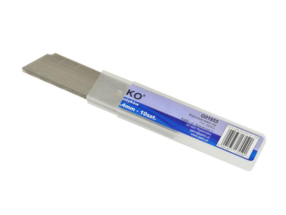 Леза ламані канцелярського ножа "GeKo" (10шт.) 18 / 0,4мм Киев - изображение 2
