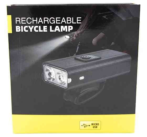 Велосипедна фара велофонарь акумуляторна, MicroUSB / 4 режими світла / Powerbank / 2 LED / PL-B17 Дніпро