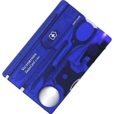 Мультитул Victorinox SwissCard Lite Transparent Blue (0.7322.T2) Винница