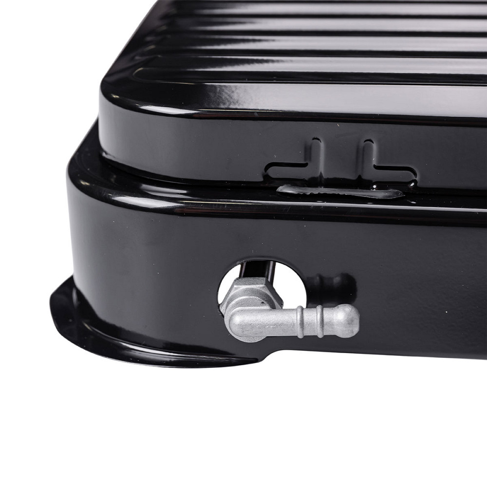 Настільна газова плита на 2 конфорки 4.4 кВт міні газова плита для балонного газу Чорна Sokany SK-6002B Коломия - фото 8