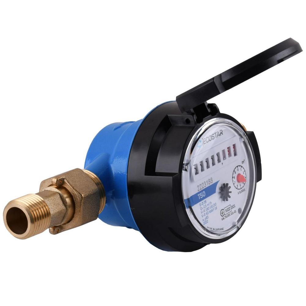 Счетчик холодной воды ECOSTAR DN15 1/2″ E-D R160 (000022843) Киев - изображение 2