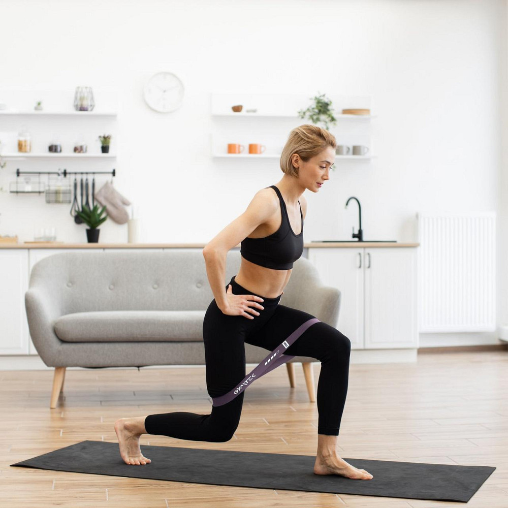 Набор резинок для фитнеса Gymtek 0,5-30кг фиолетовый Киев - изображение 3