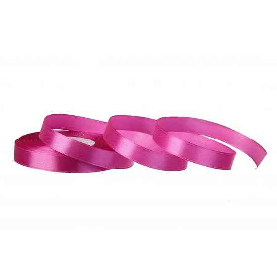 Атласная лента для рукоделия АБ-138, 0,6 см x 23 м, малиновый Винница