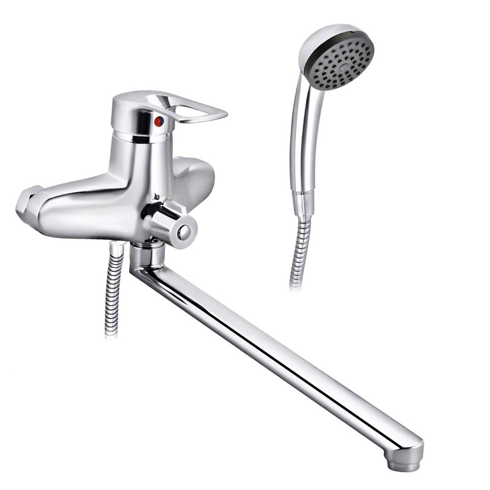 Змішувач для ванни Євро GF HANSBERG 006 з довгим поворотним виливом (GF0006) Чернівці - фото 1