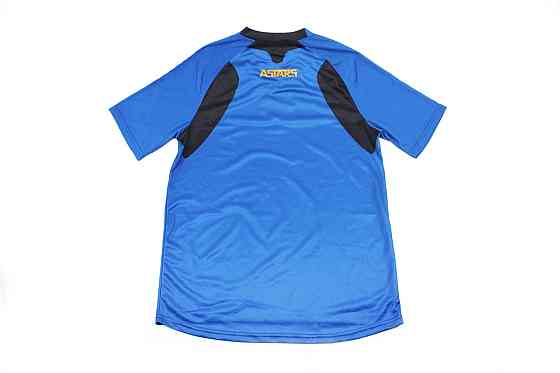 Футболка (Джерсі) чоловіча M-(Polyester 100%), короткі рукави, вільний крій, синьо-чорна, НЕ оригінал Киев