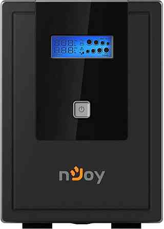 ДБЖ NJOY Cadu 1500 (UPCMTLS615HCAAZ01B), Lin.int., AVR, 4 x Schuko, USB, LCD, пластик Чорний Харьков