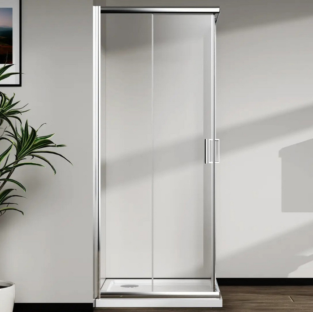 Скляна душова кабіна AVKO Glass RDR06, 190х90х90 Chrome перегородка для душу Київ - фото 2