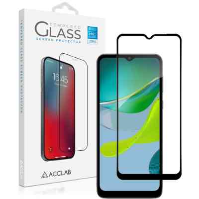 Стекло защитное ACCLAB Full Glue MOTO E13 Black (1283126573620) Винница