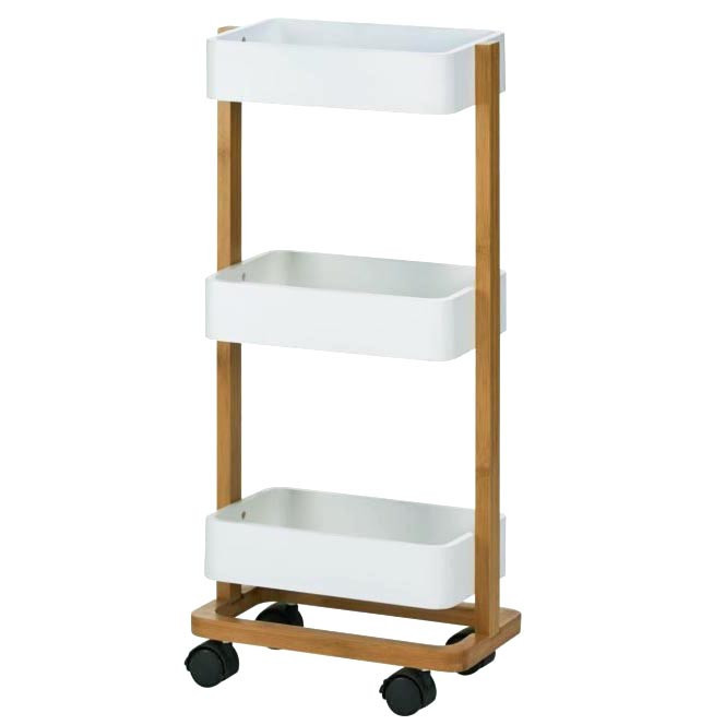 Етажерка для ванної на коліщатах "Джаярд" сієна-зефір Миколаїв - фото 1