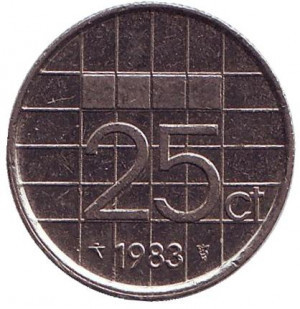 Монета 25 млн. 1983 рік, Нідерланди. Полтава - фото 1