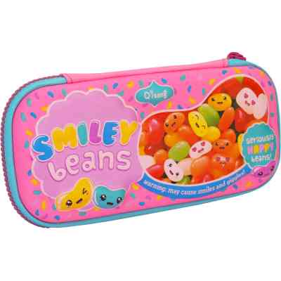 Пенал Cool For School з тисненням 1 відділення Фуксія (QT-5616-Rosered) Вінниця