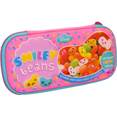 Пенал Cool For School с тиснением 1 отделение Фуксия (QT-5616-Rosered) Винница - изображение 1