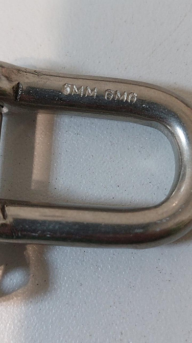 Такелажна скоба "GoralMet" typ-U з нержавіючої кислотостійкої сталі AISI 316 діаметром 8 мм Киев - изображение 3