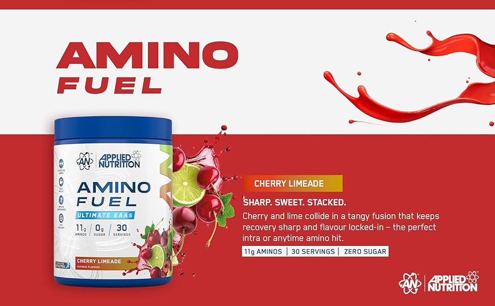 Аминокислотный комплекс Applied Nutrition Amino Fuel EAA 390 г, Cherry Limeade Луцк - изображение 2