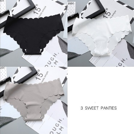 Жіночі безшовні труси 2XL (50 розмір) - у наборі 3шт. 75% нейлон, 25% спандекс Київ - фото 1