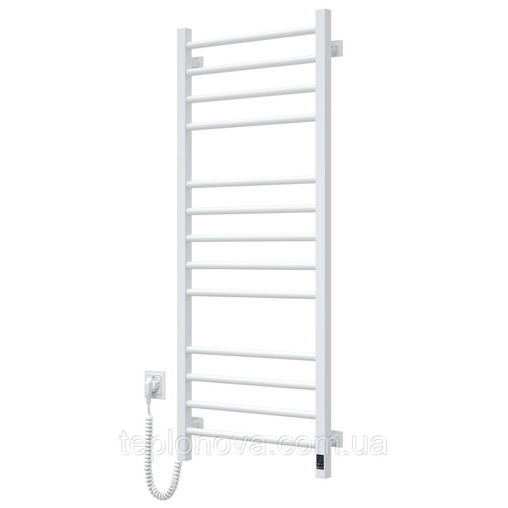 Сушарка для рушників електрична Navin Класик Квадро 500х1200 Sensor ліва біла Чернівці - фото 1