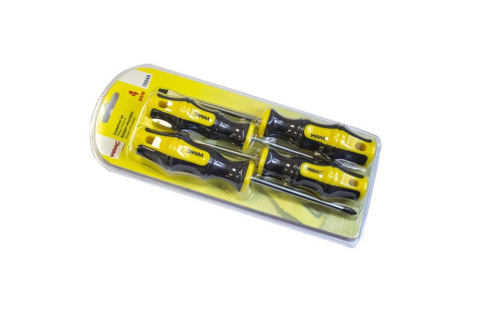 Набор отверток 4пр.(SL:5х75мм,6х100мм,PH:1х75мм,2х100мм) WMC TOOLS WT-7004A Одесса - изображение 2