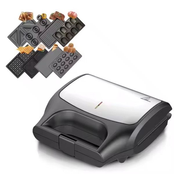 Багатофункціональна сендвичниця 8-в-1 Domotec/RAF R-551 800 Вт з насадками для сендвічів, вафель і гриля Одеса - фото 2