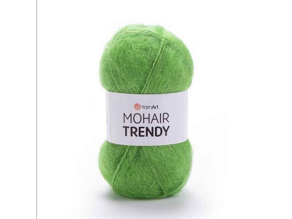Пряжа Mohair Trendy салатовий 50% мохер 50% акрил 220м 100г 5шт/уп 137 ТМ YarnArt Київ - фото 1