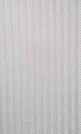 Обои винил на флизелине AdaWall Omega1.06х10 геометрия 3д полосы зигзаг структурные бежевые серебро 23206-2 Киев