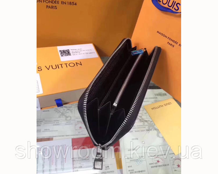 Мужской кошелек Louis Vuitton (60017) dark grey Киев - изображение 5