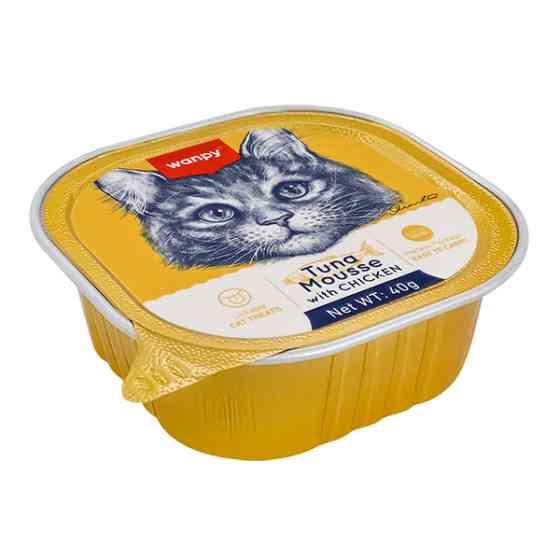 Wanpy Tuna&Chicken ВАНПИ ТУНЕЦ КУРИЦА консервы для котов, мусс Киев
