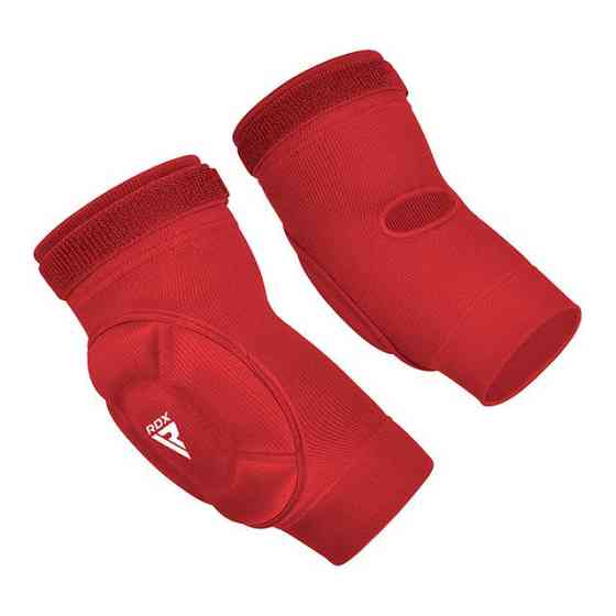 Налокітники спортивні RDX Hosiery Elbow Foam Red/White XL Кам'янське