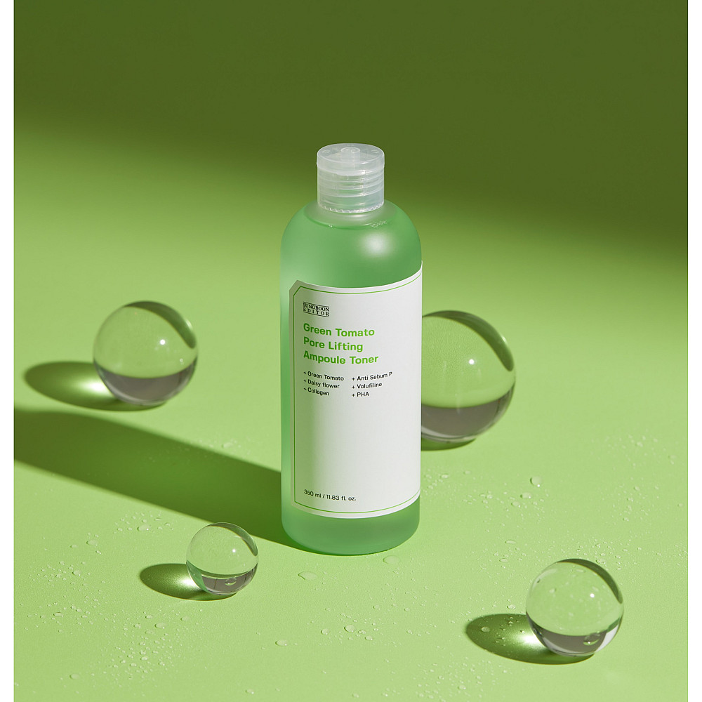 Тонер для сужения пор Green Tomato Pore Lifting Ampoule Toner Sungboon Editor 350 мл Киев - изображение 6