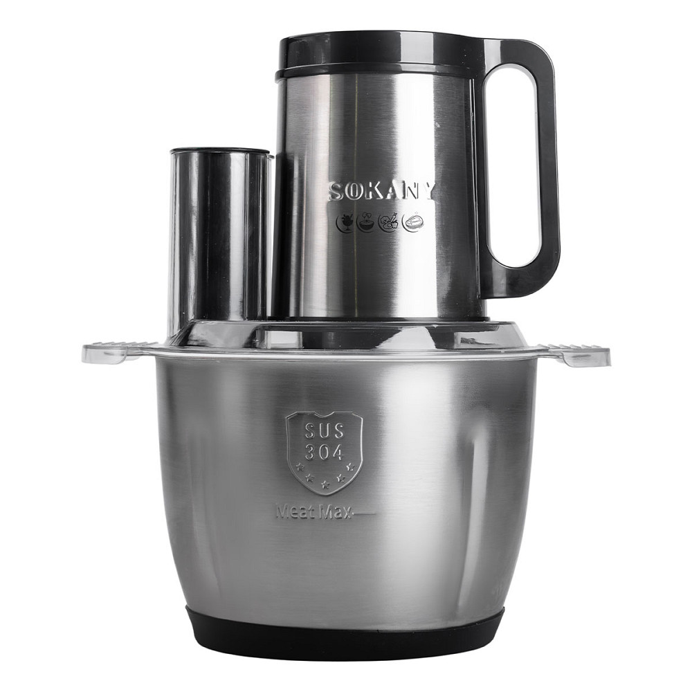 Sokany Чопер подрібнювач 600 Вт 6 лез з чашею на 2,5 літра м'ясорубка Sokany SK-06035 Коломыя - изображение 3