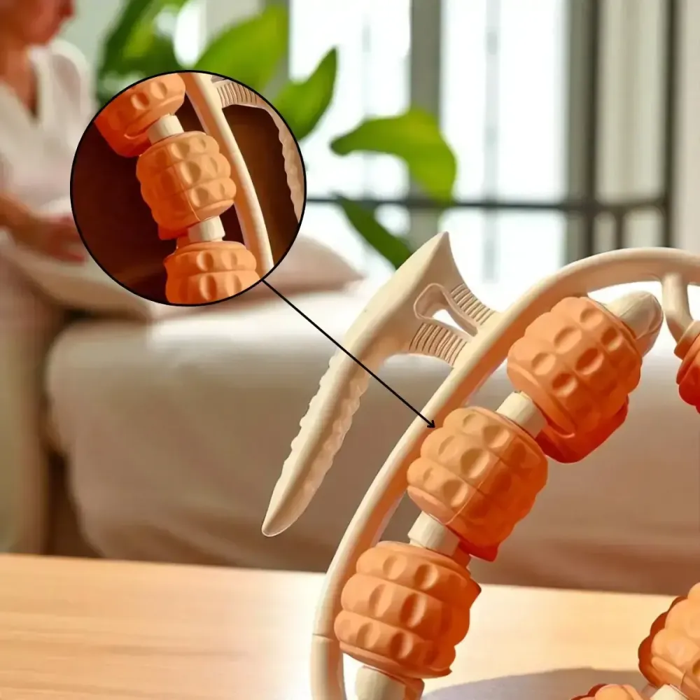 Антицеллюлитный ручной скульптор для всего тела с 13 вращающимися роликами / Роликовый антицеллюлитный массажер Коломыя - изображение 3