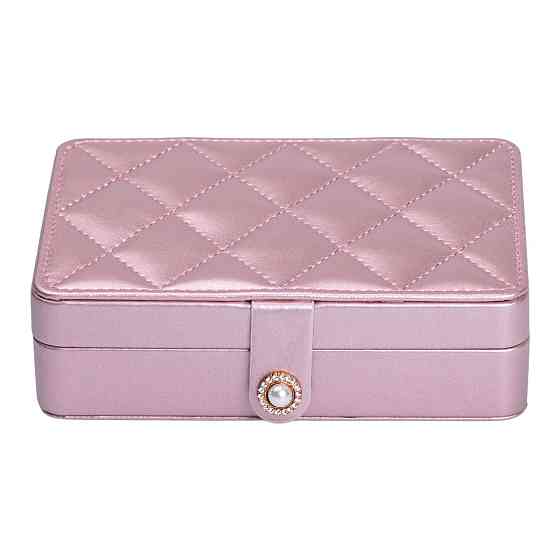 Скринька для прикрас з еко шкіри 16×11×4.7 см органайзер для ювелірних виробів HP-5-30PP Коломия