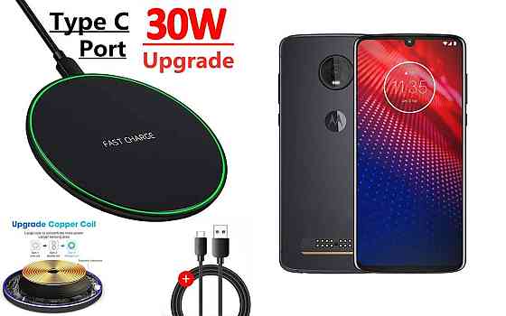 Бездротовий зарядний пристрій Copper до 30W для LG Velvet 5G LM-G900EM, USB-C, LED Київ