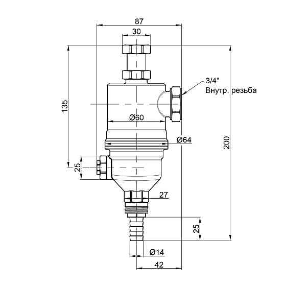 Фільтр із магнітом Icma 3/4" No747 Київ