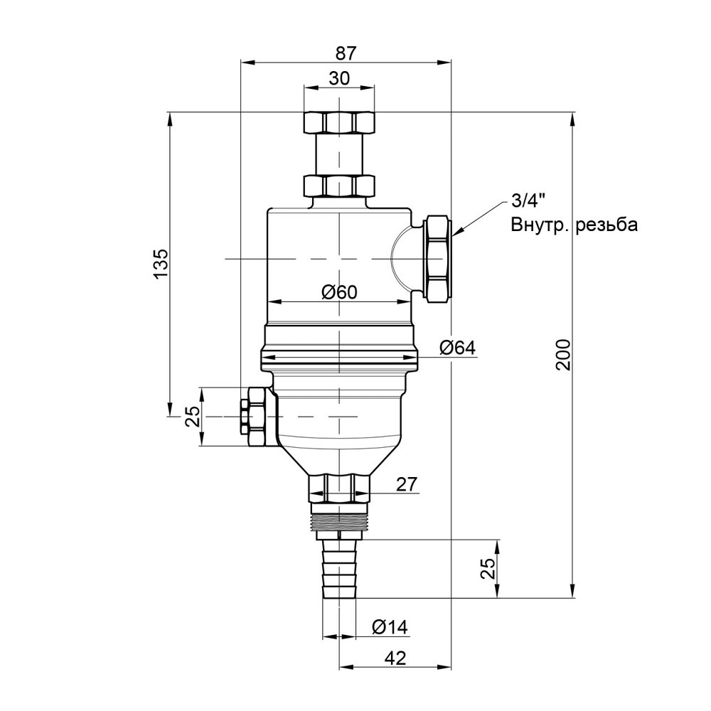 Фільтр із магнітом Icma 3/4" No747 Київ - фото 2