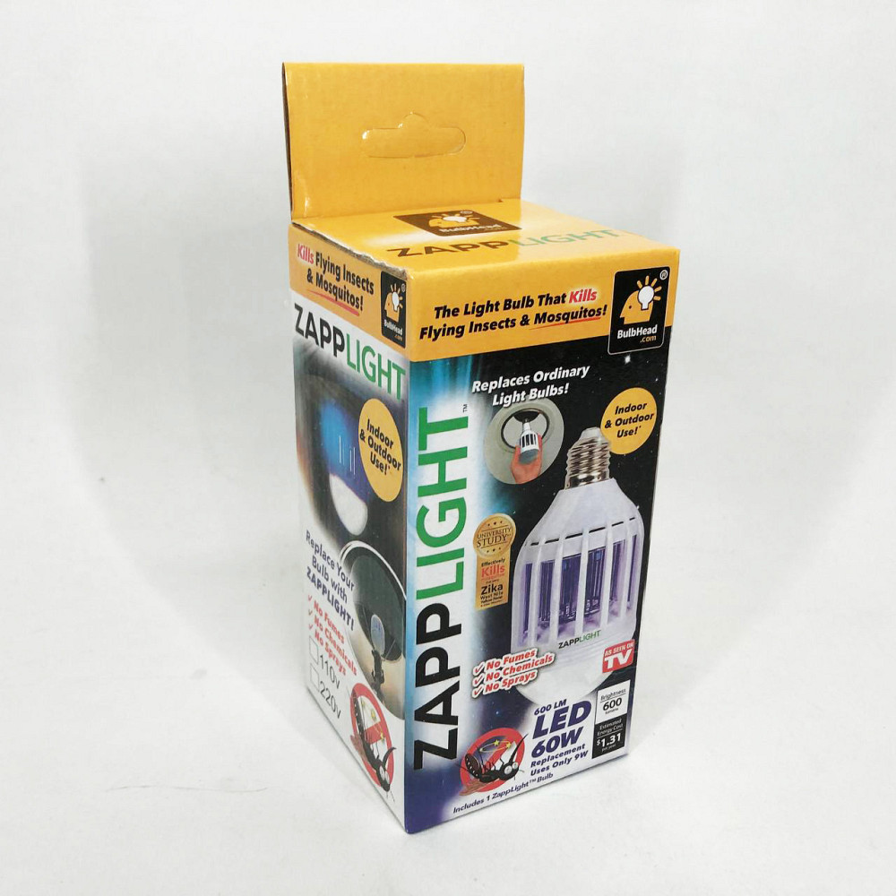 Світлодіодна лампа для комах Zapp Light, електрична пастка для комах, протимоскітна лампа від комарів UY-14 Івано-Франківськ - фото 2