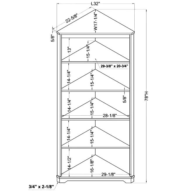 Стеллаж угловой 