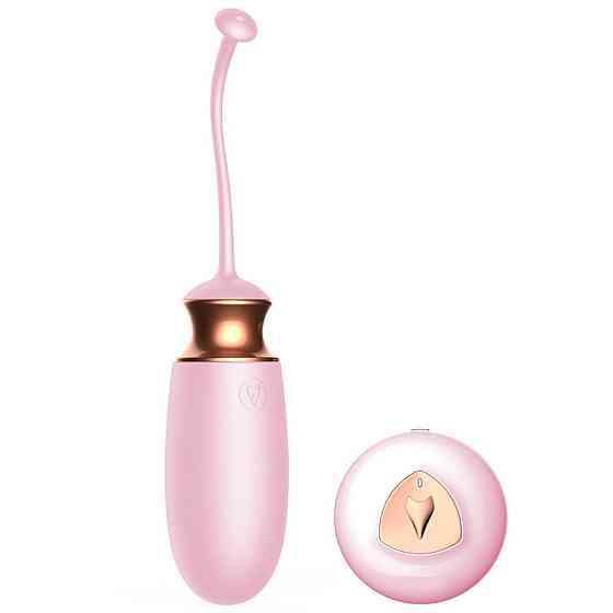 Віброяйце - Vibrating Silicone Love Egg Pink, USB, 10 Function, Heating, Voice Control Sex Aura Київ