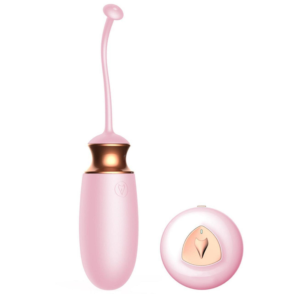 Виброяйцо - Vibrating Silicone Love Egg Pink, USB, 10 Function, Heating, Voice Control Sex Aura Киев - изображение 1