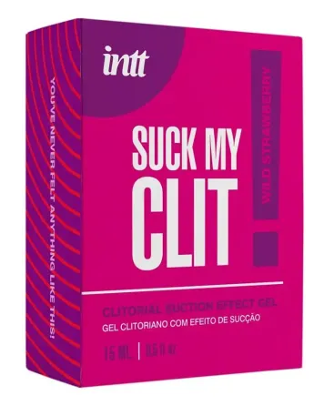 Смоктайзер для клітора Intt Suck My Clit Wild Strawberry (15 мл), полуниця, гель з ефектом посмоктування Львів