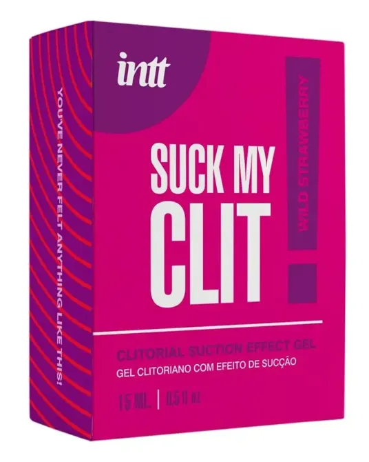 Смоктайзер для клітора Intt Suck My Clit Wild Strawberry (15 мл), полуниця, гель з ефектом посмоктування Львів - фото 4