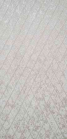 Шпалери вінілові на флізеліні Marburg Aura метрові смуги сіточкою структурні світло-бежеві пісочні Київ